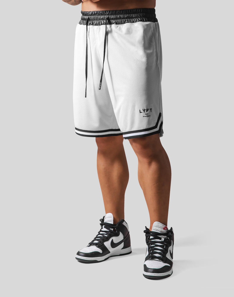 ーポリエステエル100％LYFT MESH BASKETBALL SHORTS WHITE 新品未使用