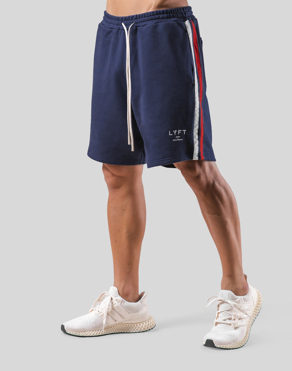 2Line Sweat Shorts - Navy