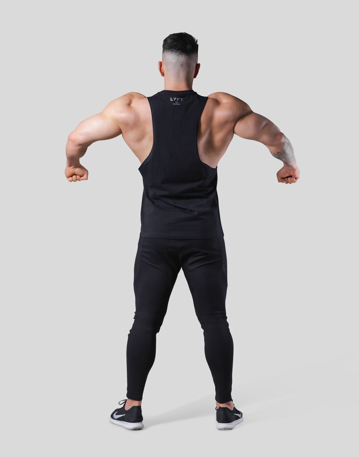 Digital Dumbbell Drop Tanktop - Black