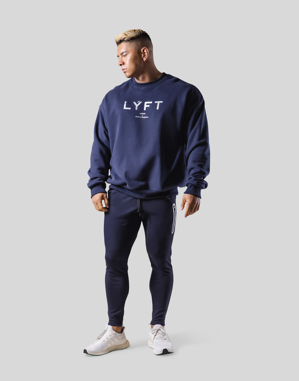 LÝFT Logo Crewneck Sweat - Navy