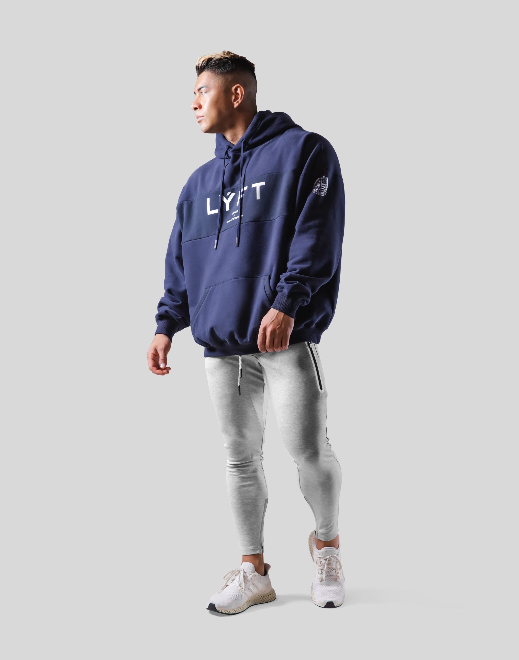 LYFT パーカー ネイビー Mサイズ フーディ Wide Separate Oversize Sweat Hoodie - Navy – LÝFT