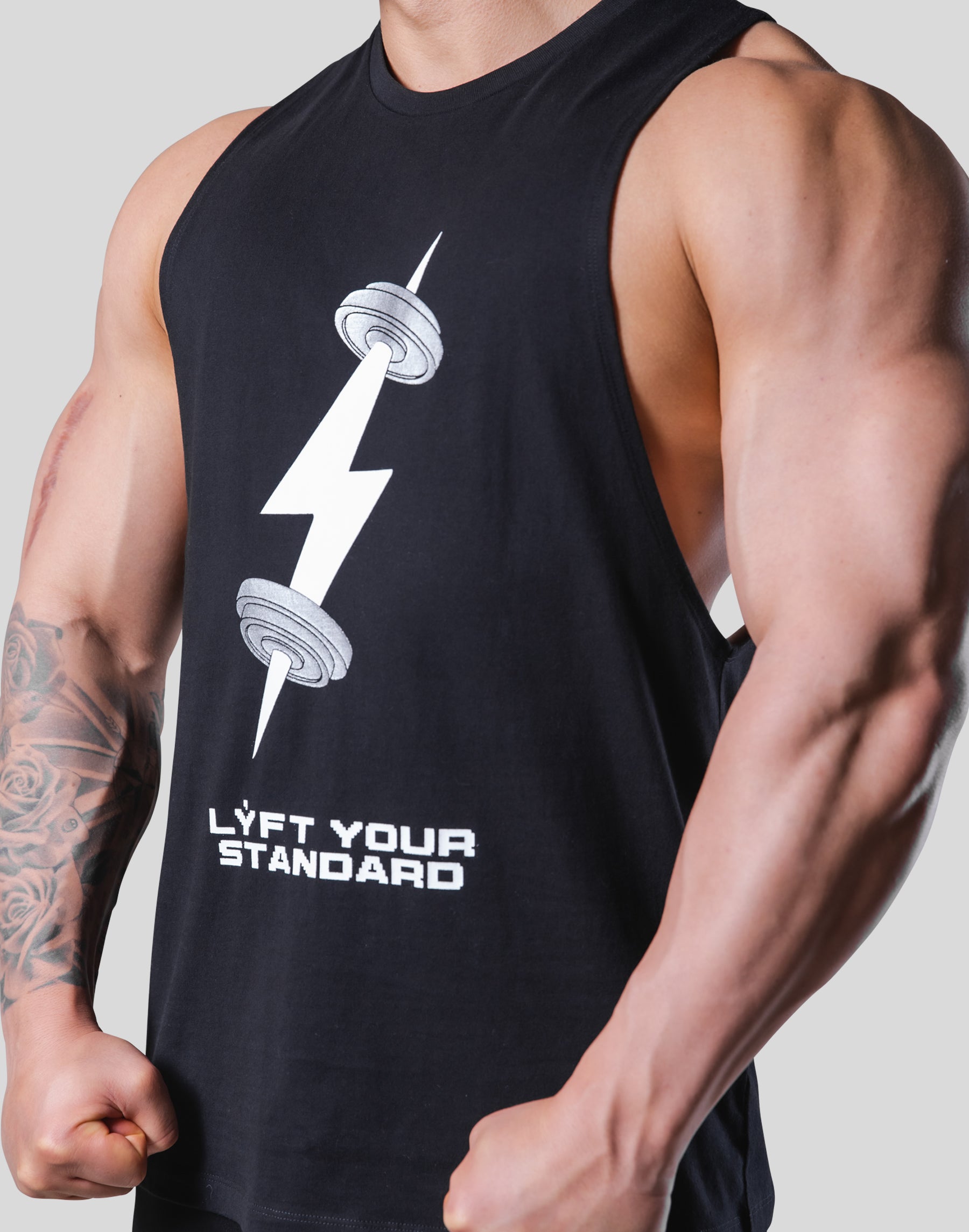 Digital Dumbbell Drop Tanktop - Black – LÝFT