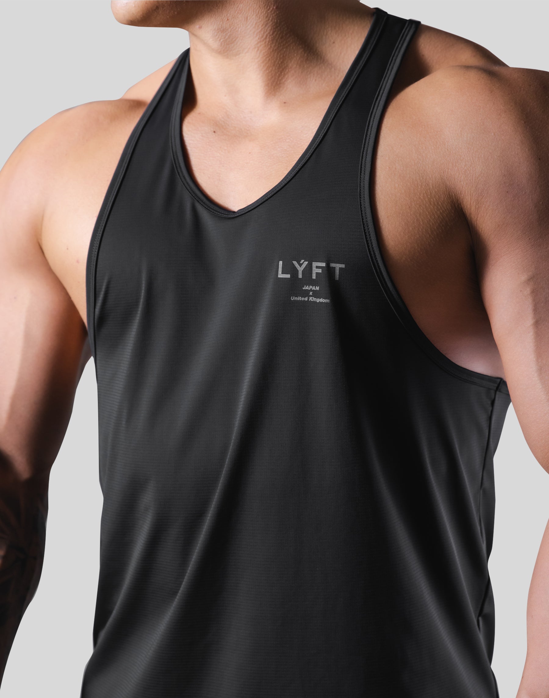 Stretch Waffle Nylon Training Tanktop - Black – LÝFT