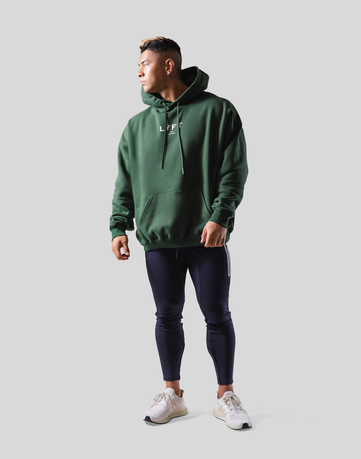 Flag Oversize Sweat Hoodie - Green