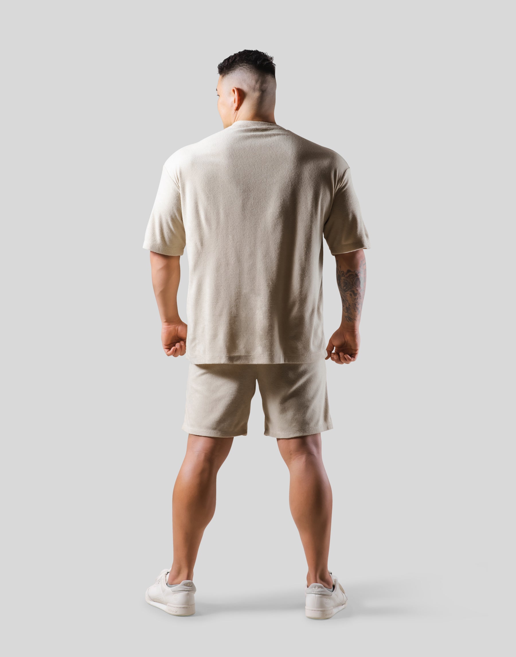 Script Logo Pile Big T-Shirt - Beige – LÝFT