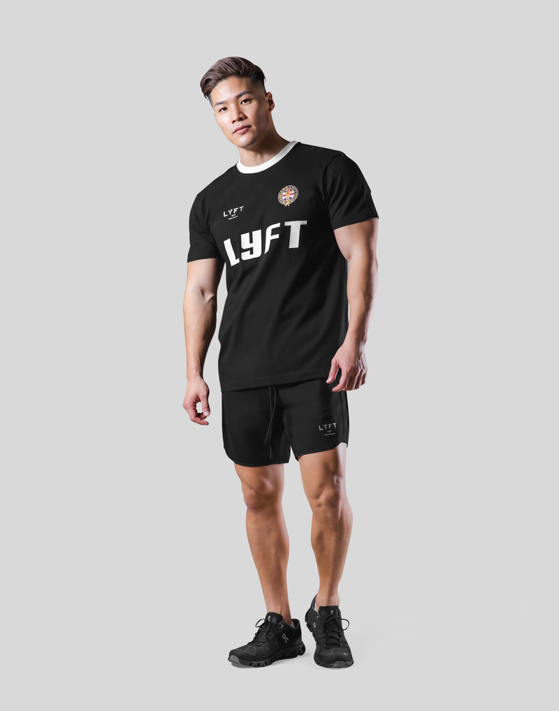 Color Rib Standard T-Shirt - Black