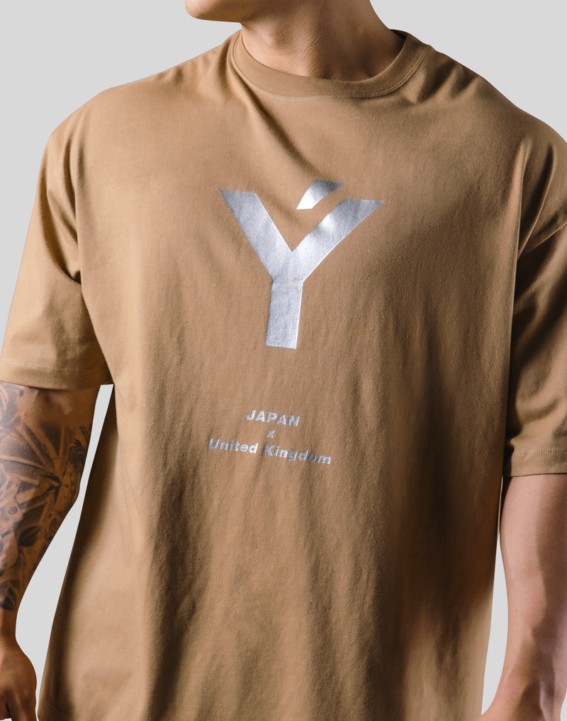 Big Y Logo Big T-Shirt - Beige