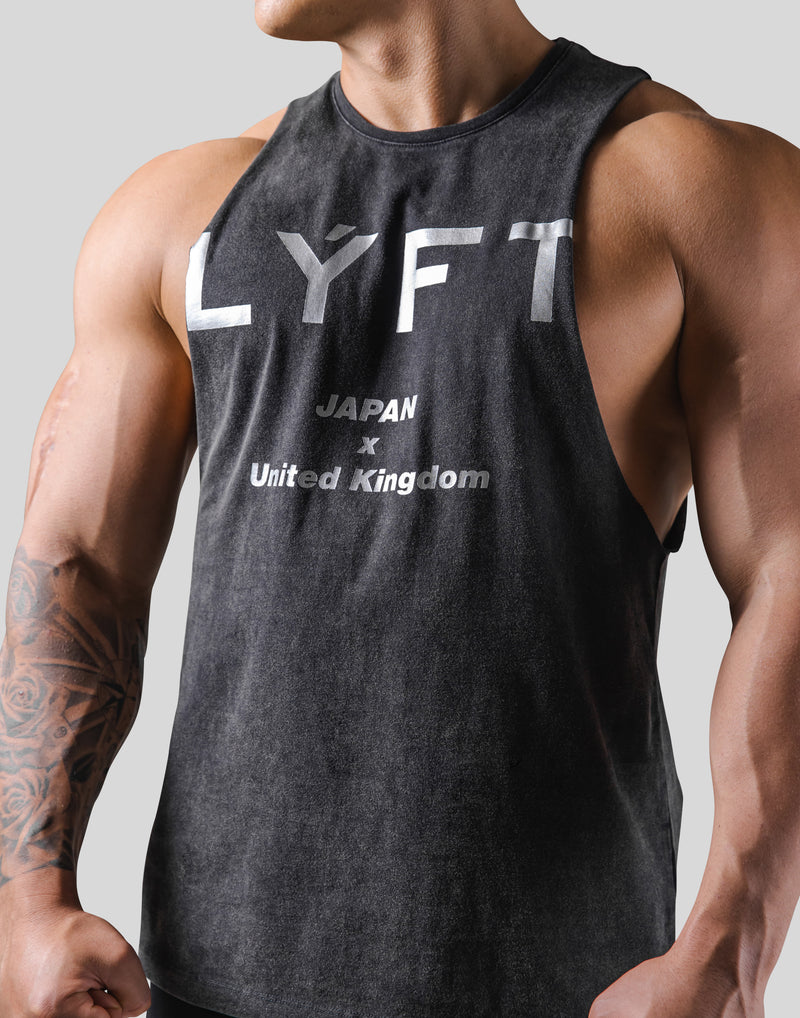 Standard Logo Vintage Drop Shoulder Tanktop - Black – LÝFT