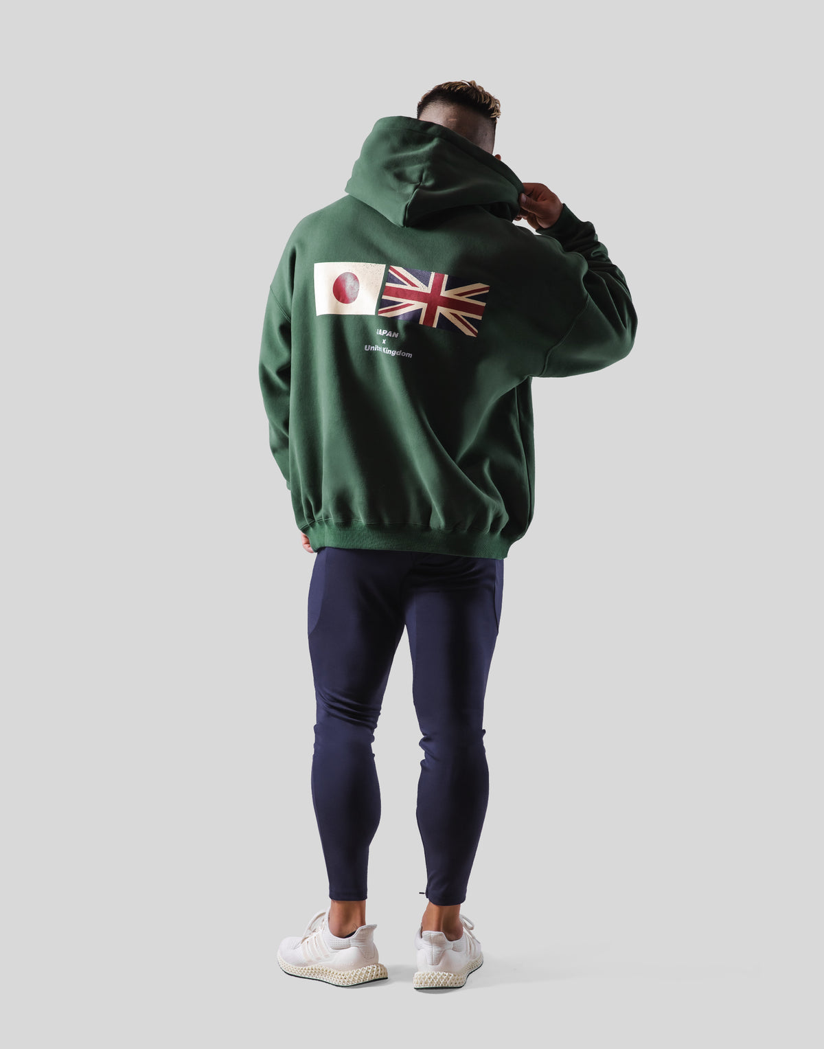 Flag Oversize Sweat Hoodie - Green