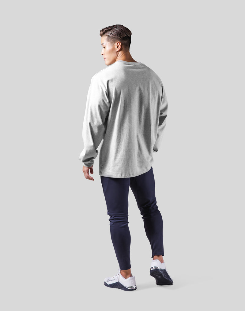 LÝFT Logo Raglan Long T-Shirt - Grey