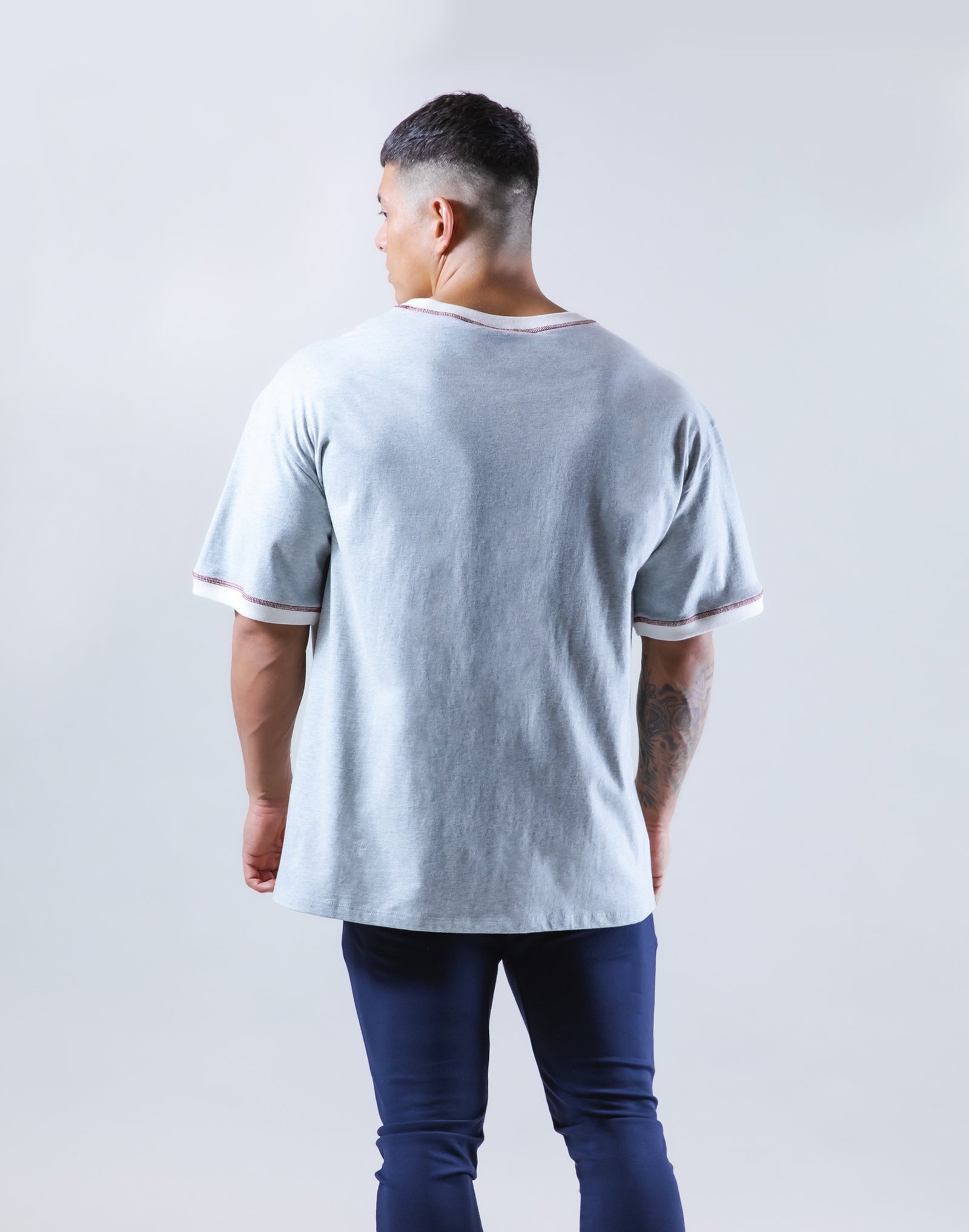 Old Logo Piping Big T-Shirt - Grey – LÝFT