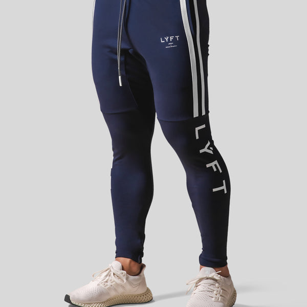 LÝFT Half Cut 2 Line Pants - Navy