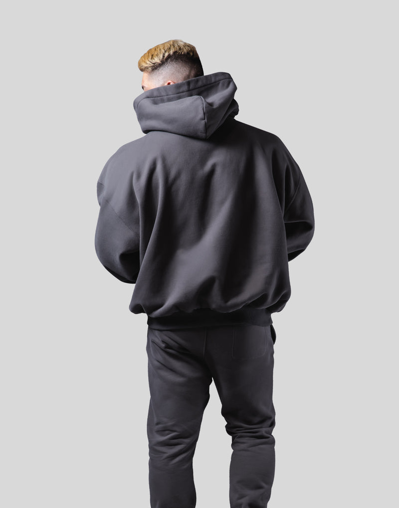 Old English Extra Wide Pullover Hoodie - Ash – LÝFT