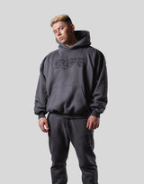 Old English Extra Wide Pullover Hoodie - Ash