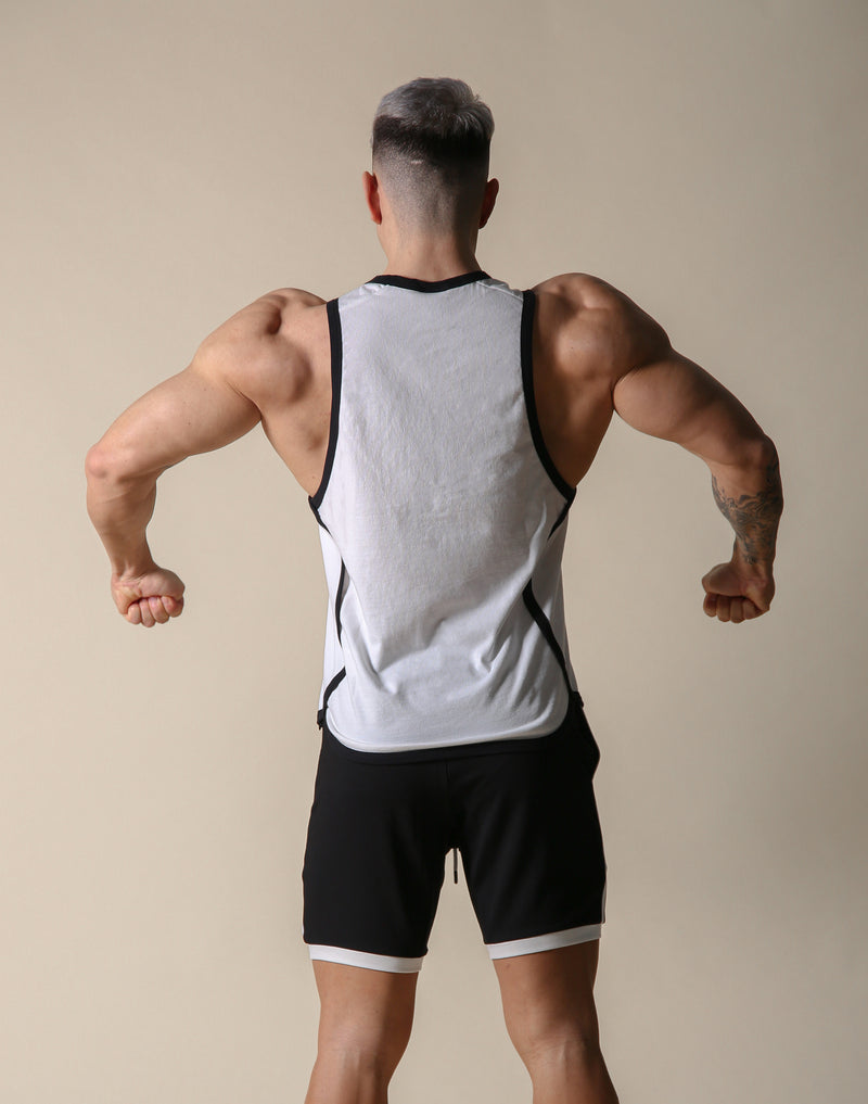 LÝFT Flag Piping Tanktop - Off White