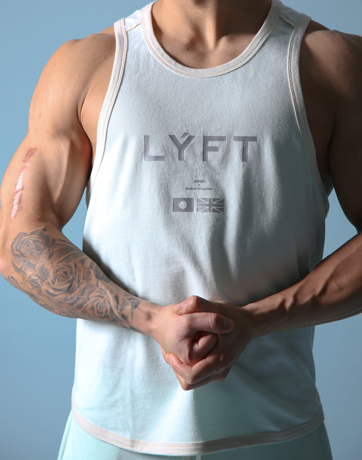 LÝFT Flag Piping Tanktop - Mint Green