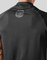 Half Zip Stretch T-Shirt 2 - Black