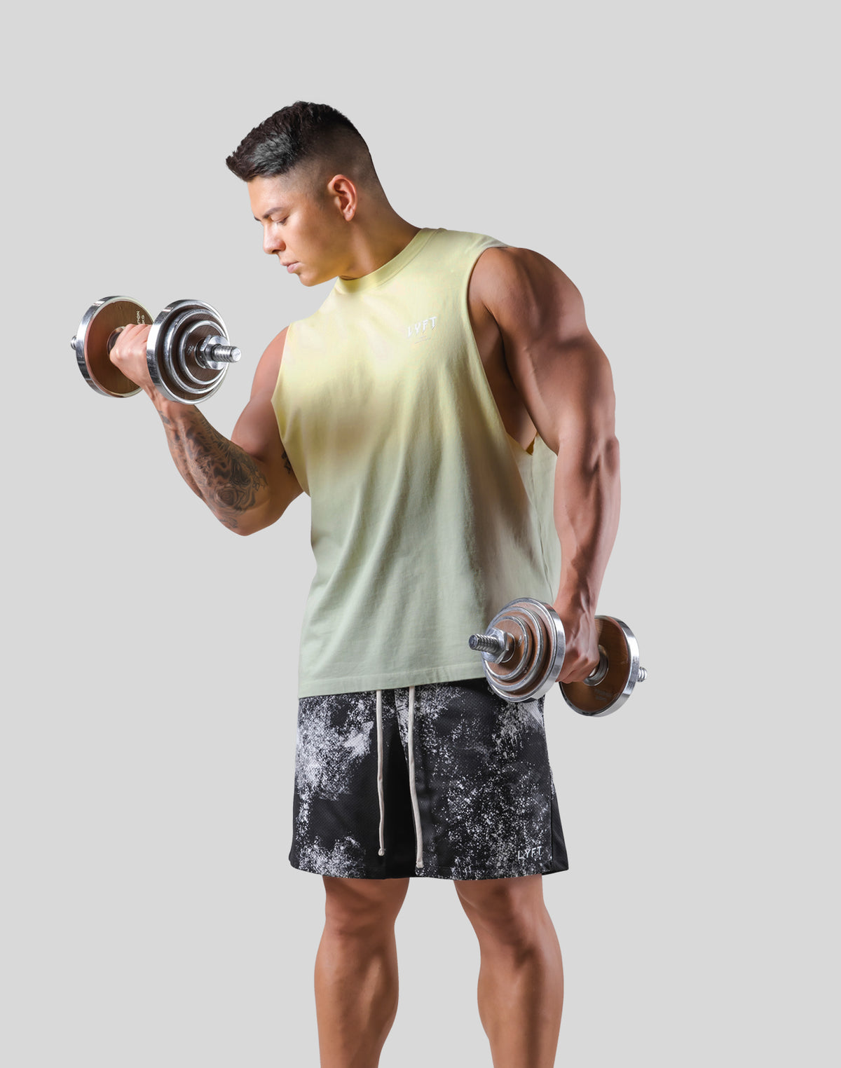 Thunder Logo Drop Tanktop - Lime