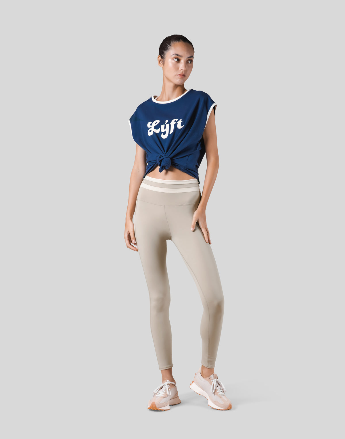 Old Logo Loose Fit Sleeve Less Shirt - Navy