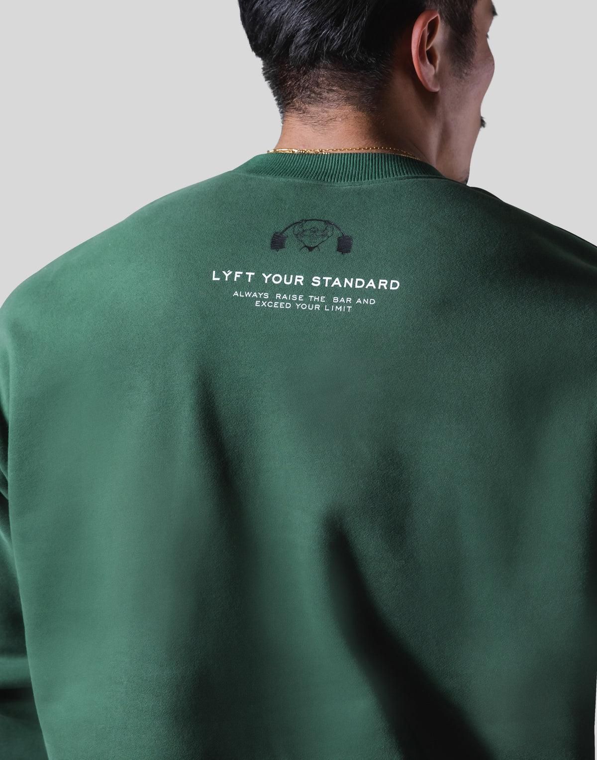 LÝFT × Power House Gym Lion Crewneck Sweat - Green