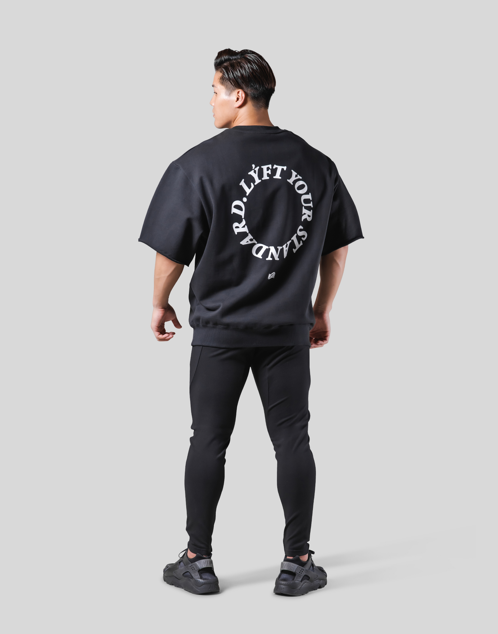 Message Ring Sweat Big T-Shirt - Black – LÝFT