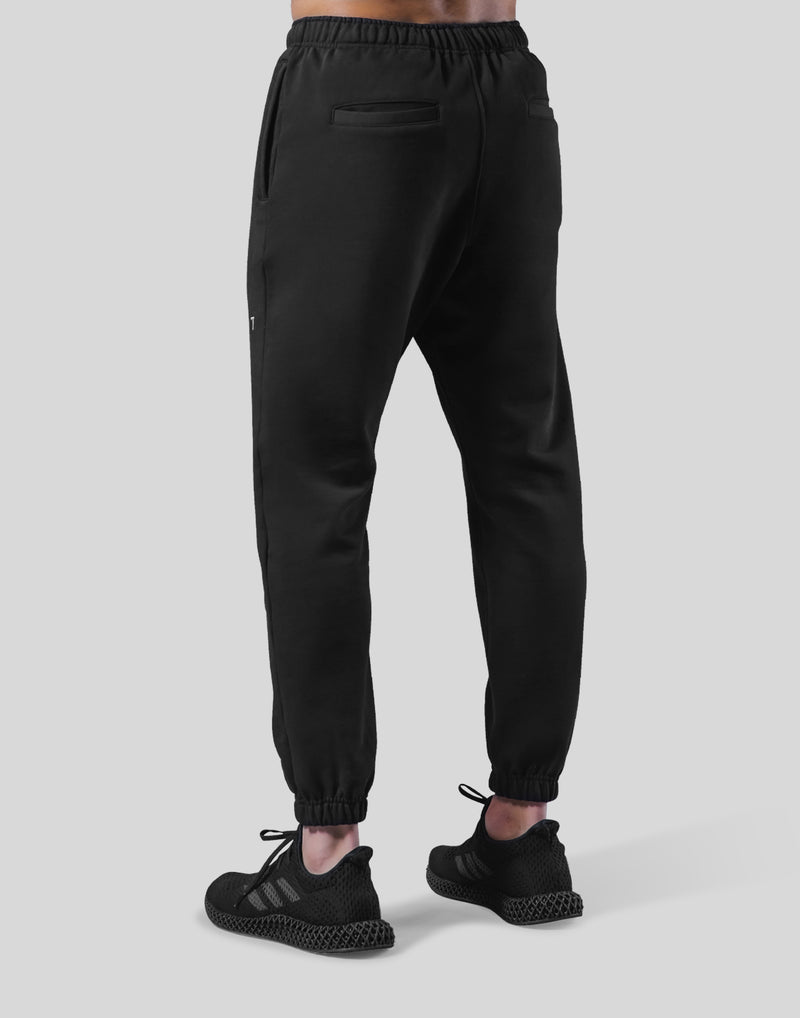 Logo Stitch Sweat Pants - Black