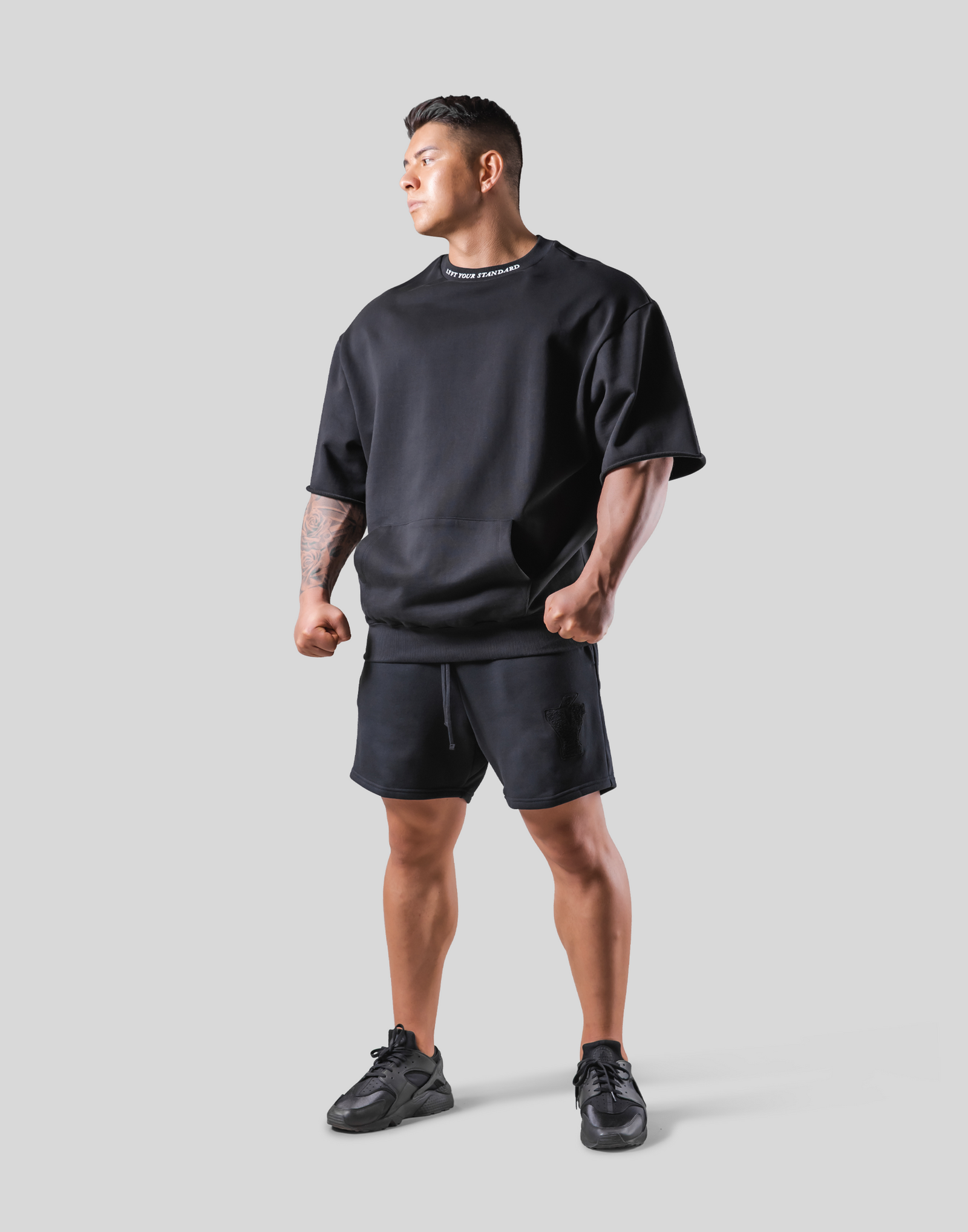 Message Ring Sweat Big T-Shirt - Black – LÝFT
