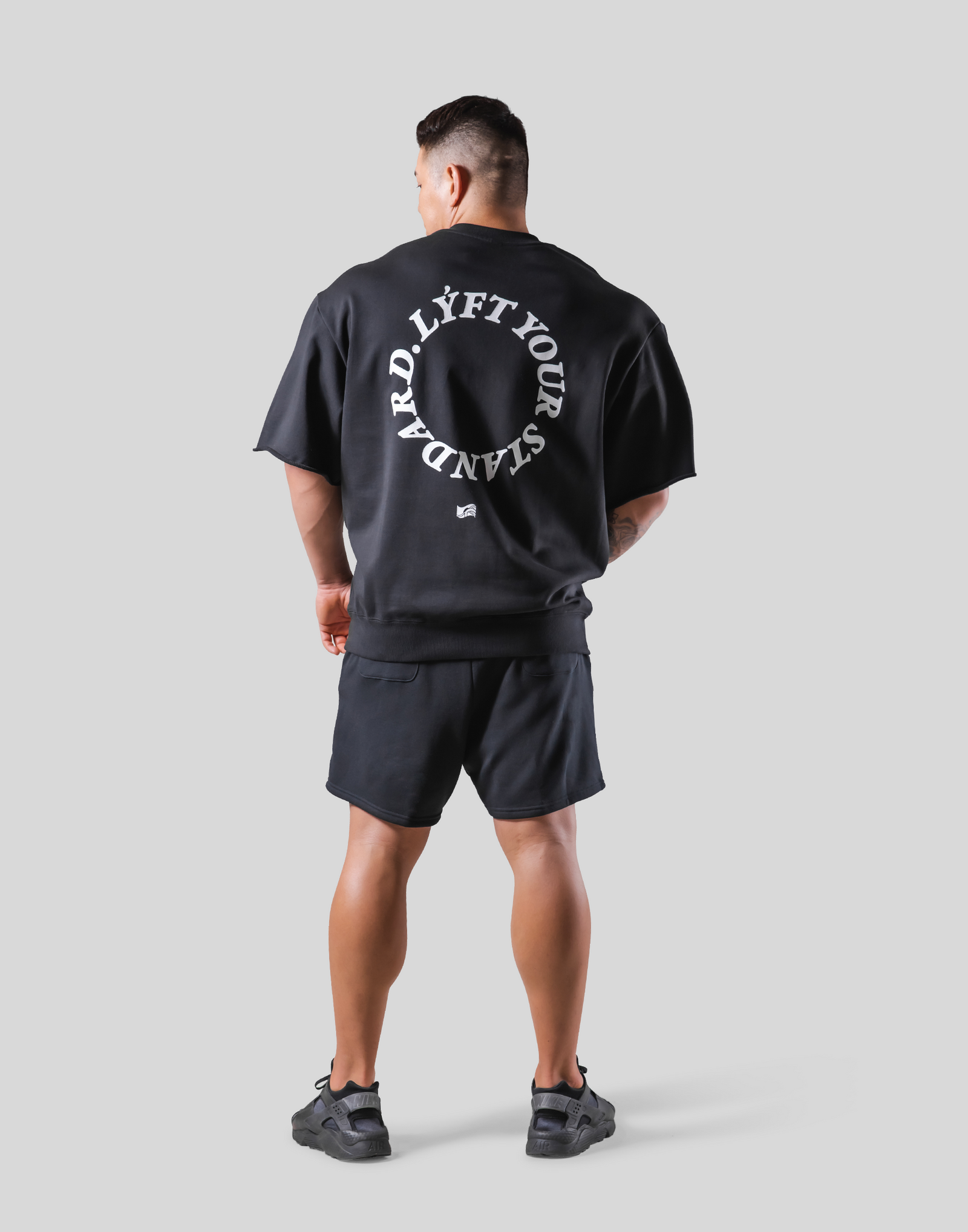 Message Ring Sweat Big T-Shirt - Black – LÝFT