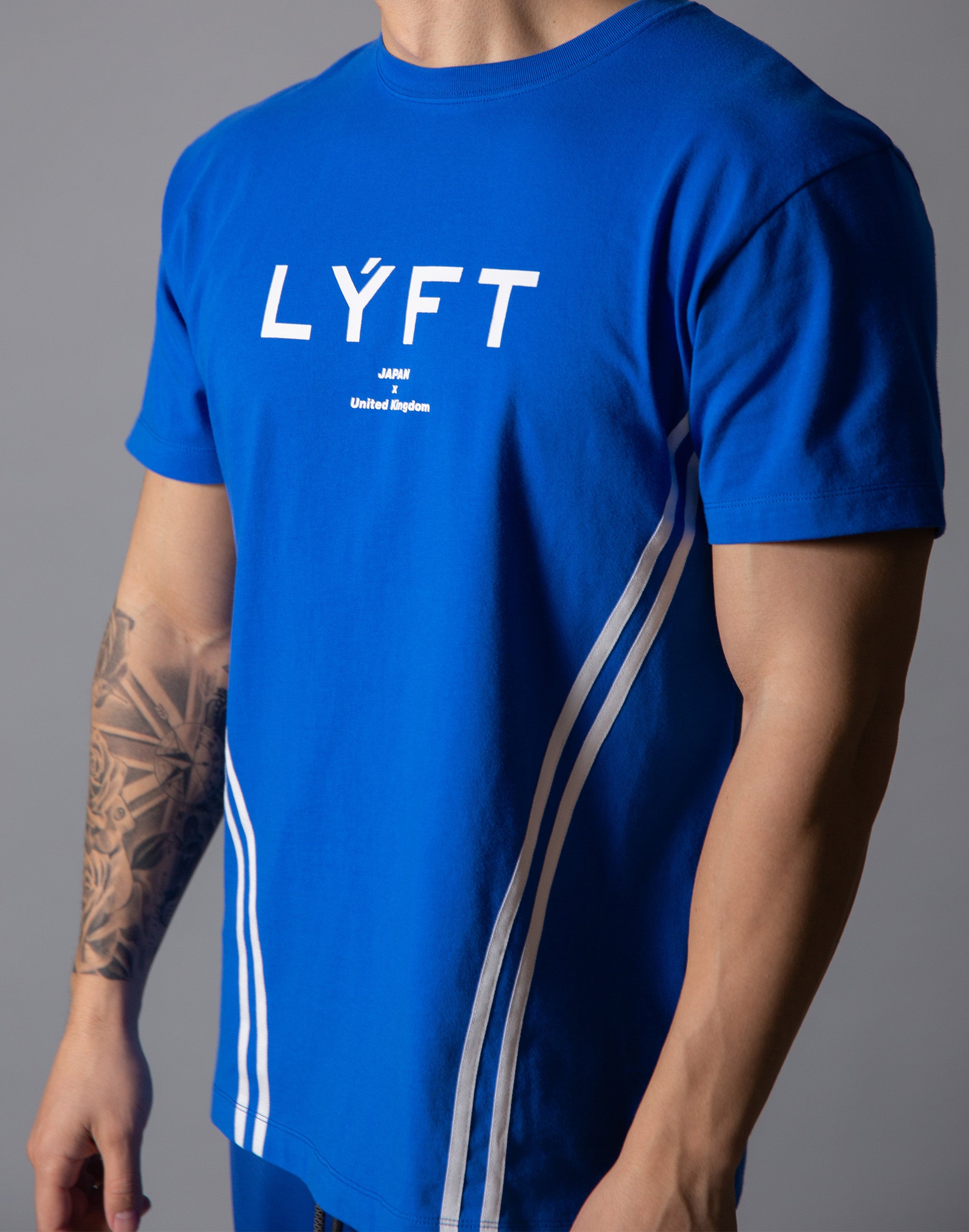 LÝFT リフト トラック　上下セット　v2 ミント XL LYFT-リフト【トレーニングウェア】- LYFT 2 Line T-Shirt - Blue – LÝFT
