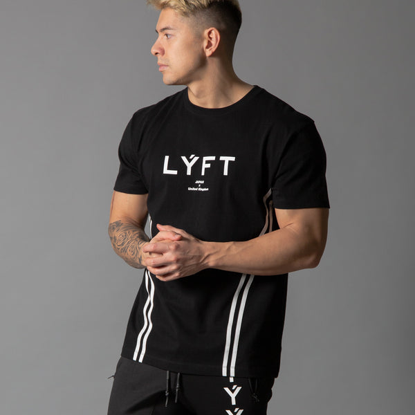 LYFT-リフト【トレーニングウェア】- 2 Line T-Shirt - Black – LÝFT