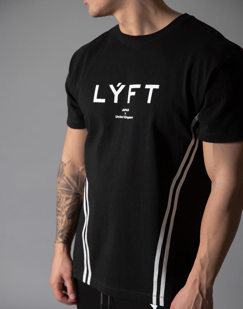 LYFT-リフト【トレーニングウェア】- 2 Line T-Shirt - Black – LÝFT