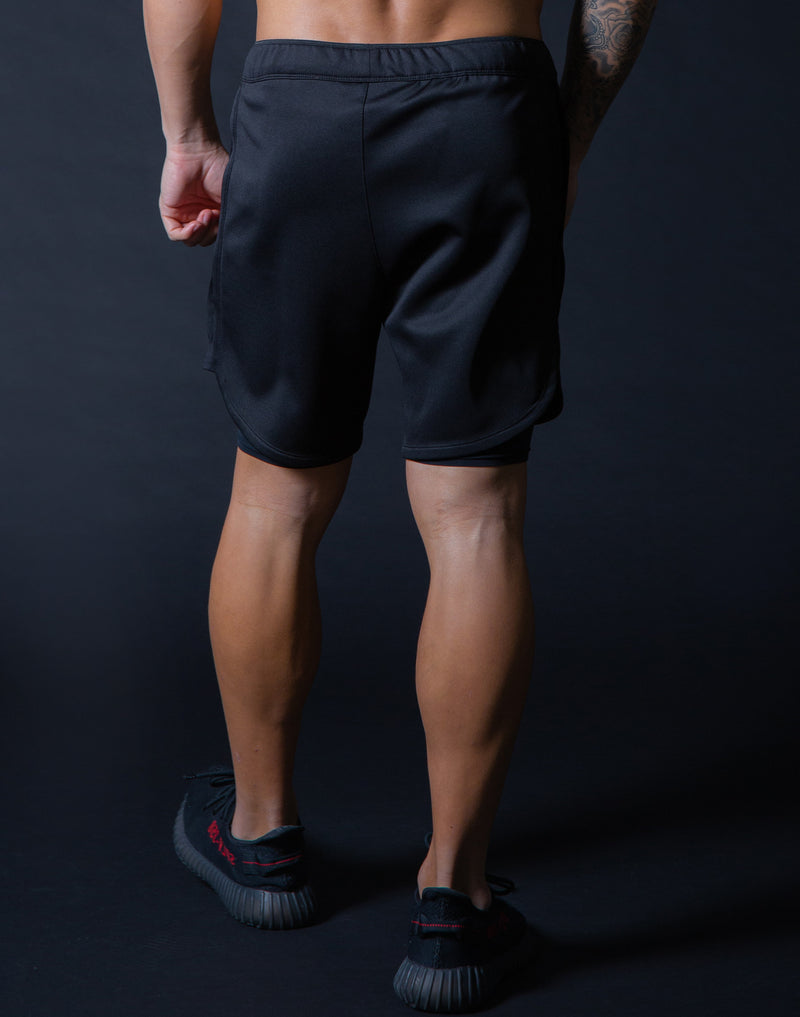 LÝFT Strong Shorts with leggings - Black x Black