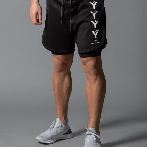 LÝFT Strong Combi Shorts / With Leggings - Black