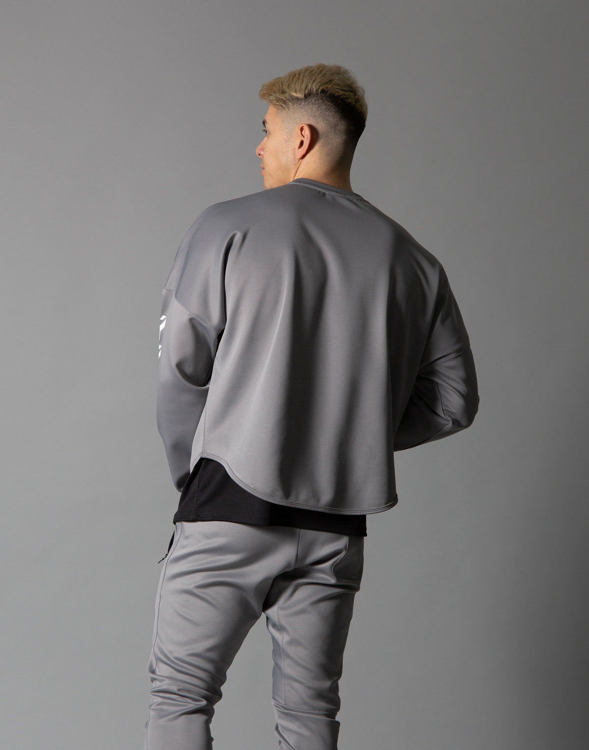 Ý Training Layered Crew Neck - Grey
