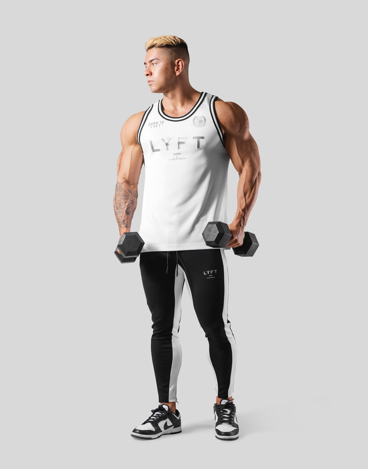 LÝFT Mesh Basketball Tanktop - White
