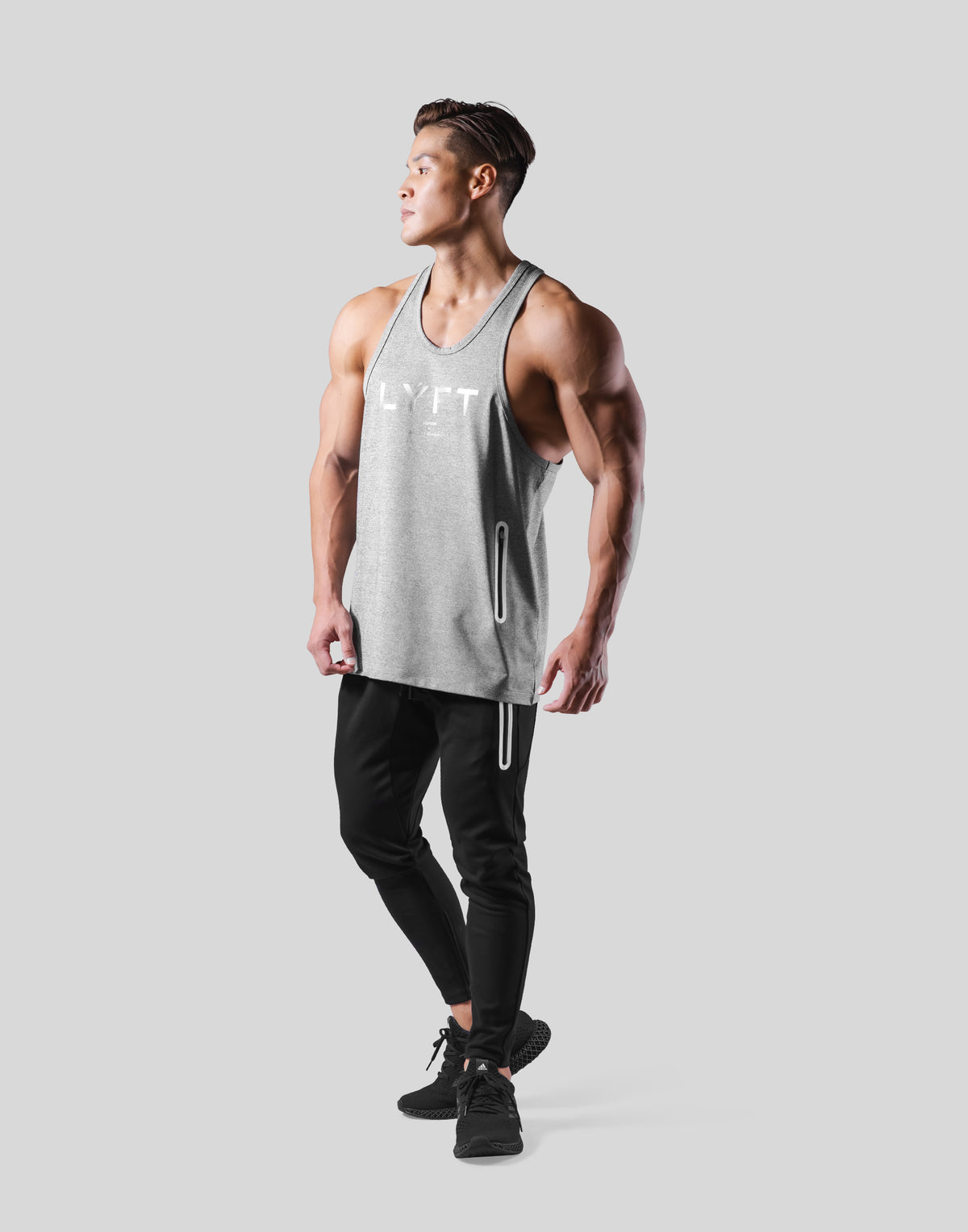 2-Way Stretch Utility Tank Top - Grey