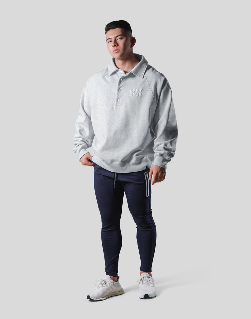 LÝFT Club Sweat Polo Shirt - Grey