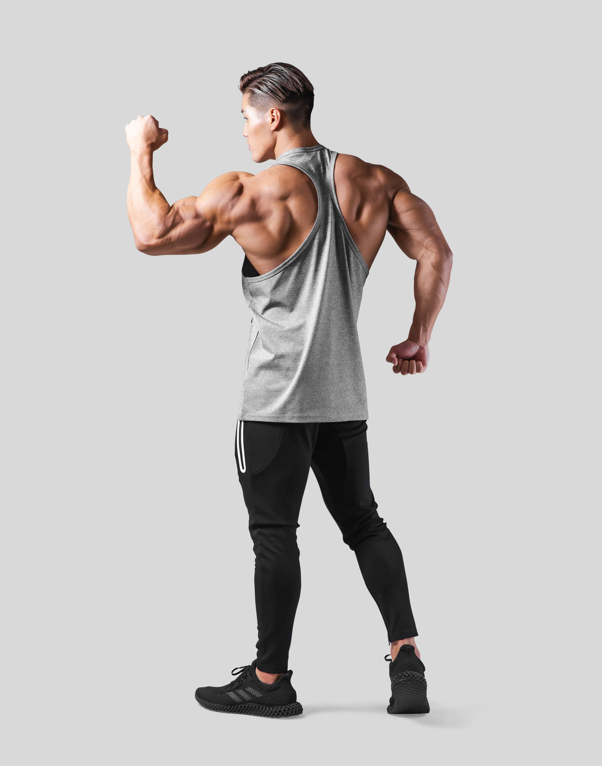 2-Way Stretch Utility Tank Top - Grey