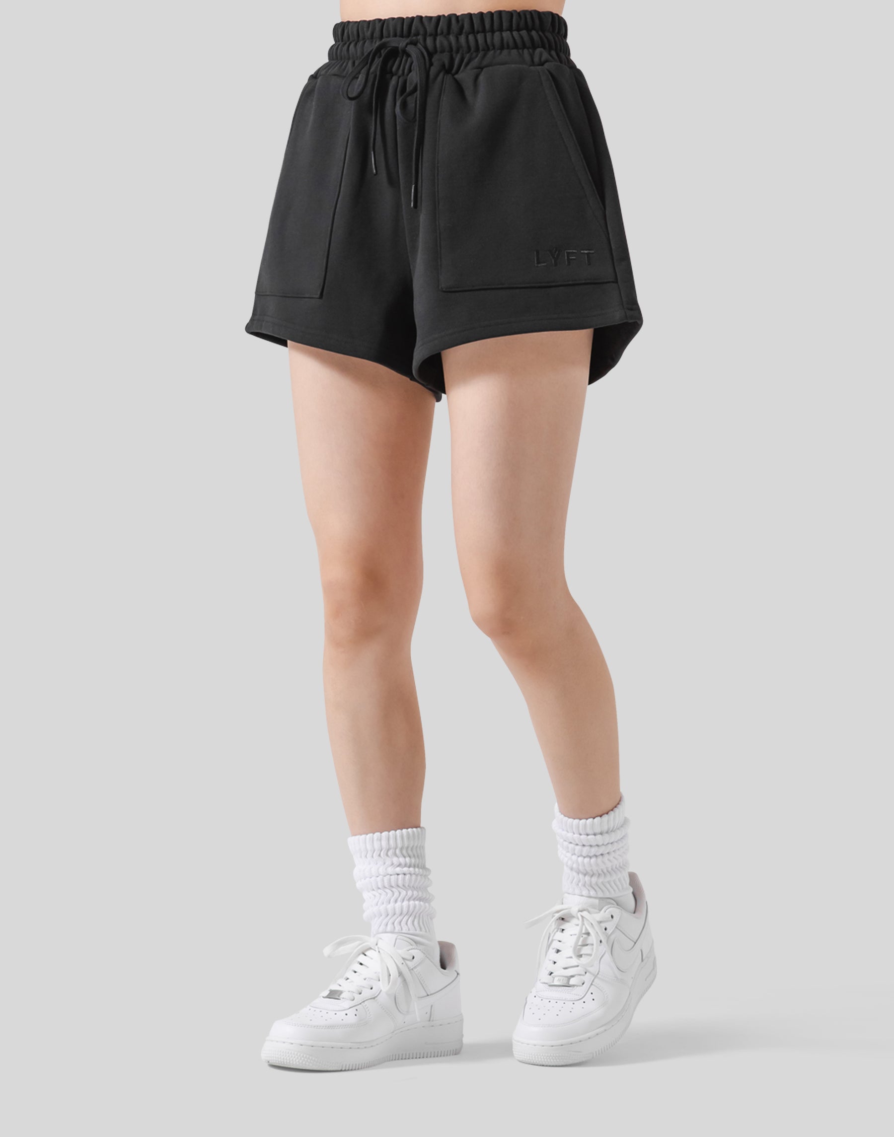 Flare Sweat Shorts - Black – LÝFT