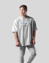 Stripe logo Big T-Shirt - Grey