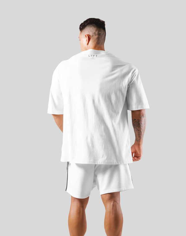 Wide Separate Big T-Shirt - White