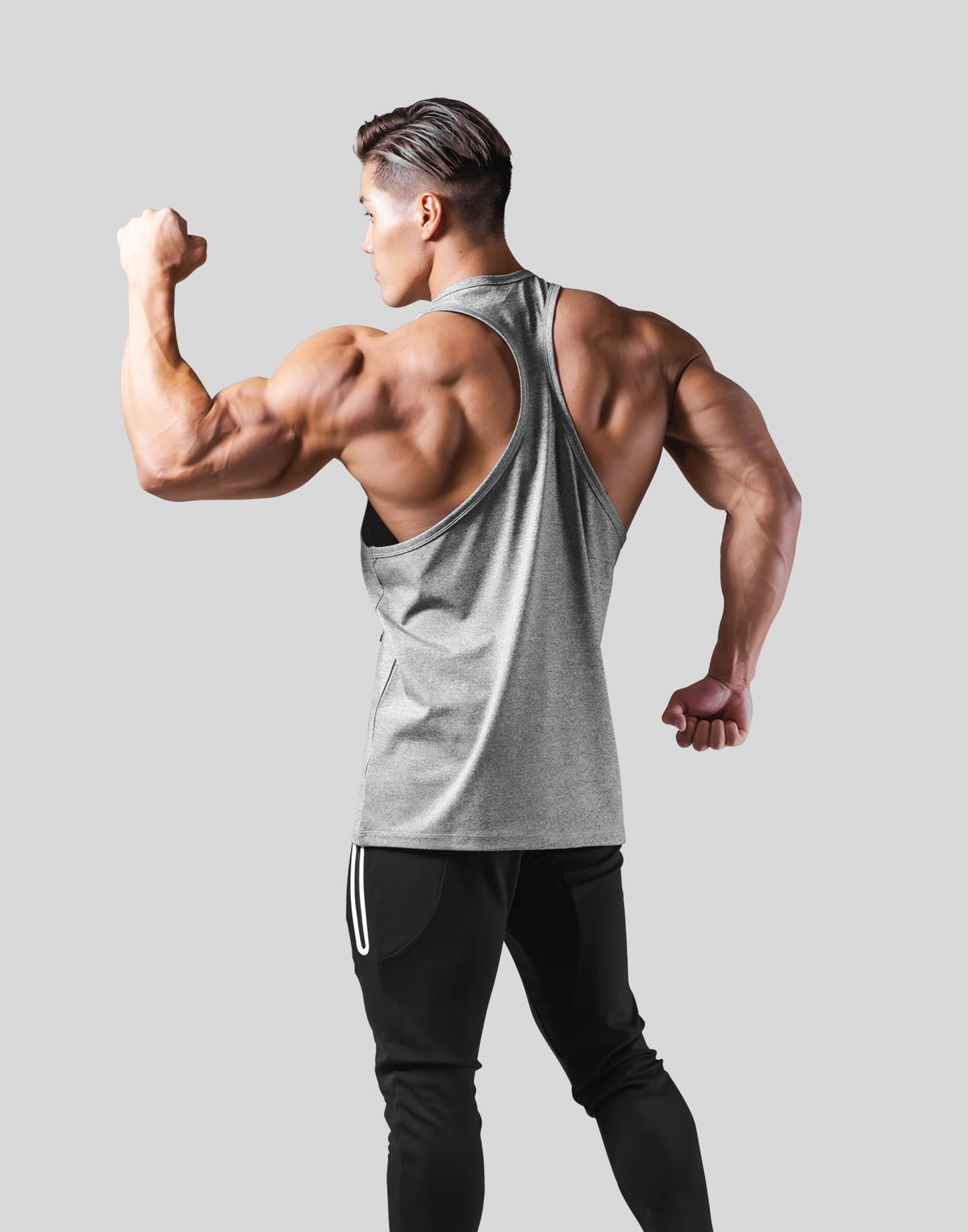 2-Way Stretch Utility Tank Top - Grey