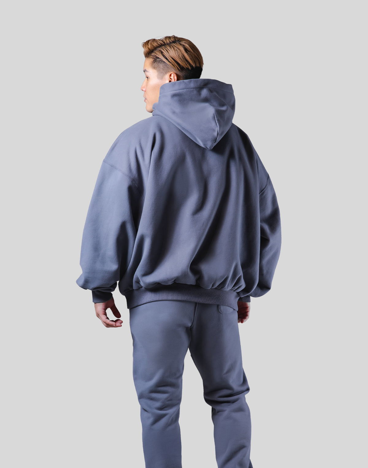 Old English Extra Wide Pullover Hoodie - Navy