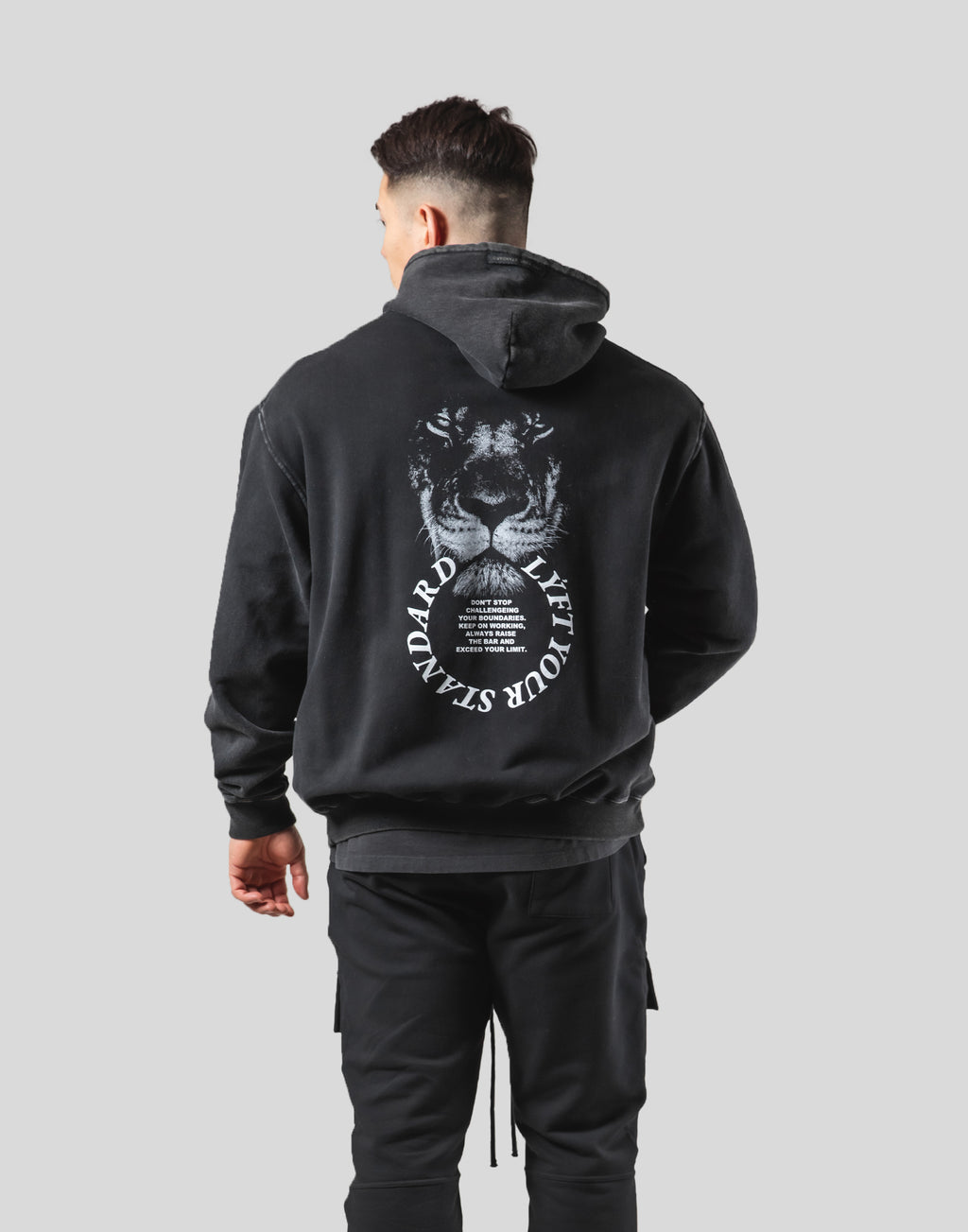 Lion Ring ZipUp Hoodie - Vintage Black – LÝFT