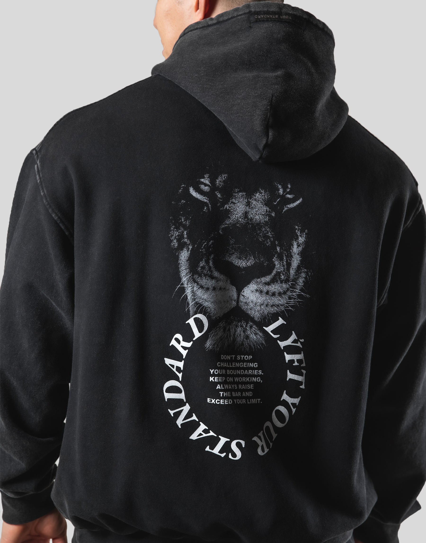 Lion Ring ZipUp Hoodie - Vintage Black – LÝFT