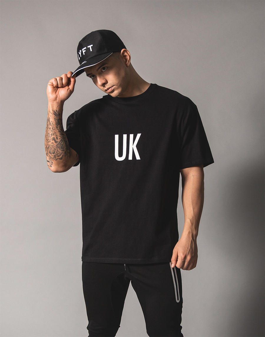 UK x JP Big T-shirt - Black – LÝFT UK x JP Big T-shirt - Black – LÝFT