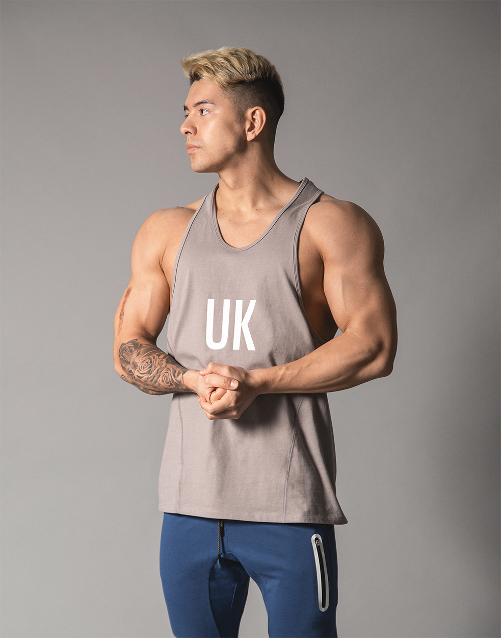 LÝFT TANKTOP JAPAN × United Kingdom LYFT UK x JP Mesh Tanktop - Navy – LÝFT