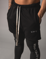 LÝFT Logo Sweat Shorts - Black