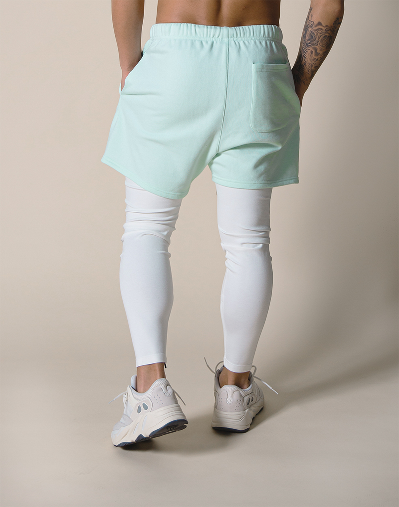 LÝFT Logo Sweat Shorts - Mint Green LÝFT Logo Sweat Shorts - Mint Green