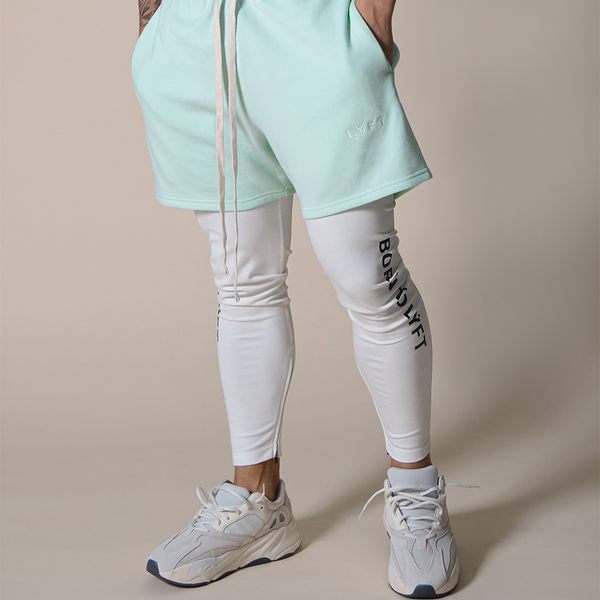LÝFT Logo Sweat Shorts - Mint Green